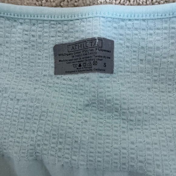 Athleta Light Blue athletic tank women’s size S - Picture 2 of 2